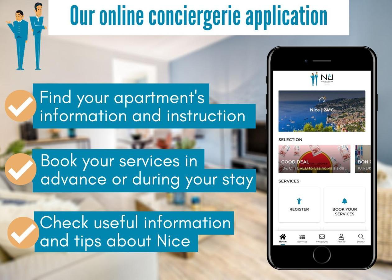 Nestor&jeeves - Vega Gioffredo - Hyper Center - Close Sea And Old Town Apartment Nizza